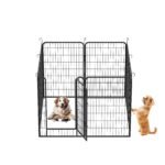 8 Panels Heavy Duty Metal Playpen With Door,39.37 H Dog Fence Pet Exercise Pen For Outdoor, Indoor - Image 4