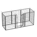 8 Panels Heavy Duty Metal Playpen With Door,39.37 H Dog Fence Pet Exercise Pen For Outdoor, Indoor - Image 5