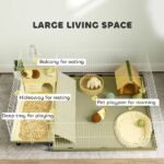 Small Animal Cage With Removable Pet Playpen, Guinea Pig Cage With Waterproof Pad - Image 4