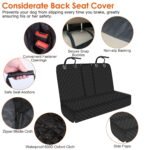 1Pc Dog Car Seat Cover Waterproof Scratchproof Pet Car Rear Protector Mat Pet Back Seat Cover With Dog Seat Belt For Car Truck SUV - Image 5