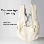 Pet Backpack Comfort Dog Bag Kitten Carrier Outdoor Travel Breathable Cross Design Chest Backpack Bag Supplies Pet Accessories - Image 4