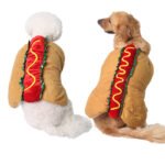 Pet Dog and Cat Costume, Cute Hot Dog Sandwich Costume, Funny Hot Dog Clothes, Cat Costume - Image 6