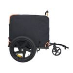 Foldable Pet Jogging Stroller Dog Carriers Bicycle Trailer Pet Dog Cat Bike Trailer Orange And Black - Ideal For Small Pets - Image 10