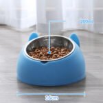 Stainless Steel Cat Bowl Dog Bowl Double Bowl - Image 4