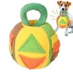 Dog Squeaky Plush Ball Toy Snuffle Noisemakers Teeth Cleaning Interactive Chew Toy Pet Dogs Soft Rubber Sound Treat Dispenser - Image 4