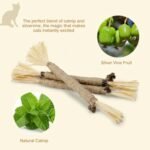3 Pack Silvervine Sticks For Cats Cat Chew Toy For Dental Care Edible Cat Chew Sticks For Teeth Cleaning Kitty Toys For Indoor Cats - Image 6
